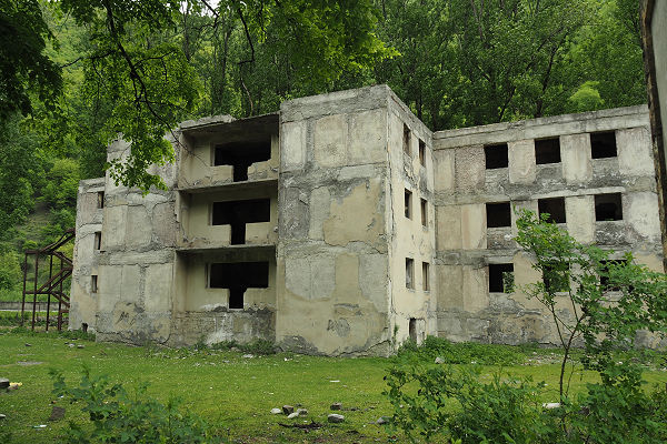 Abandoned Soviet era holiday flats - georgia