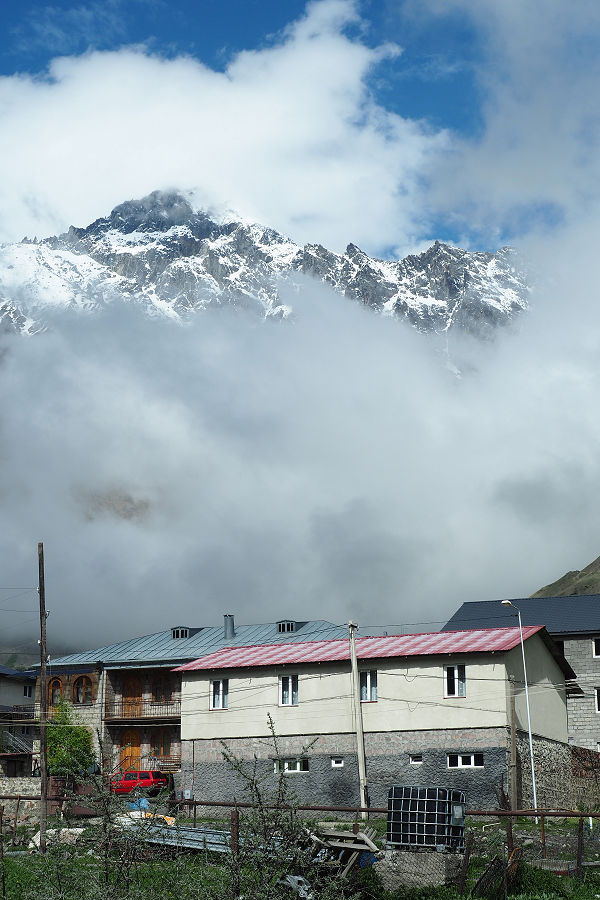 Accommodation in the foreground ... nameless 'hill' in the background