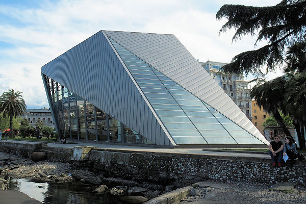 Batumi's cable car station, just some of the amazing architecture