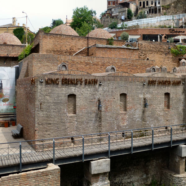 Bath-house from the outside - domed roofs are airvents