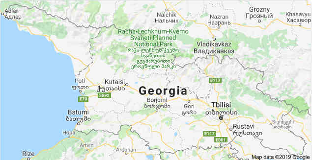 map of georgia